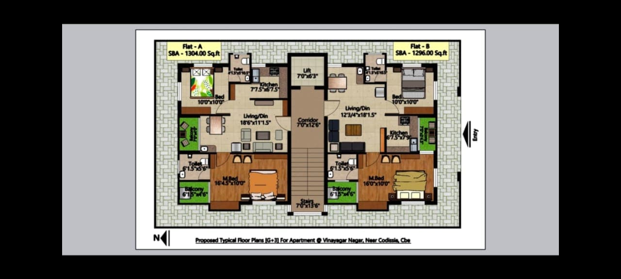 2 BHK Semi-Furnished Apartment for Sale in Vinayagar Nagar Street